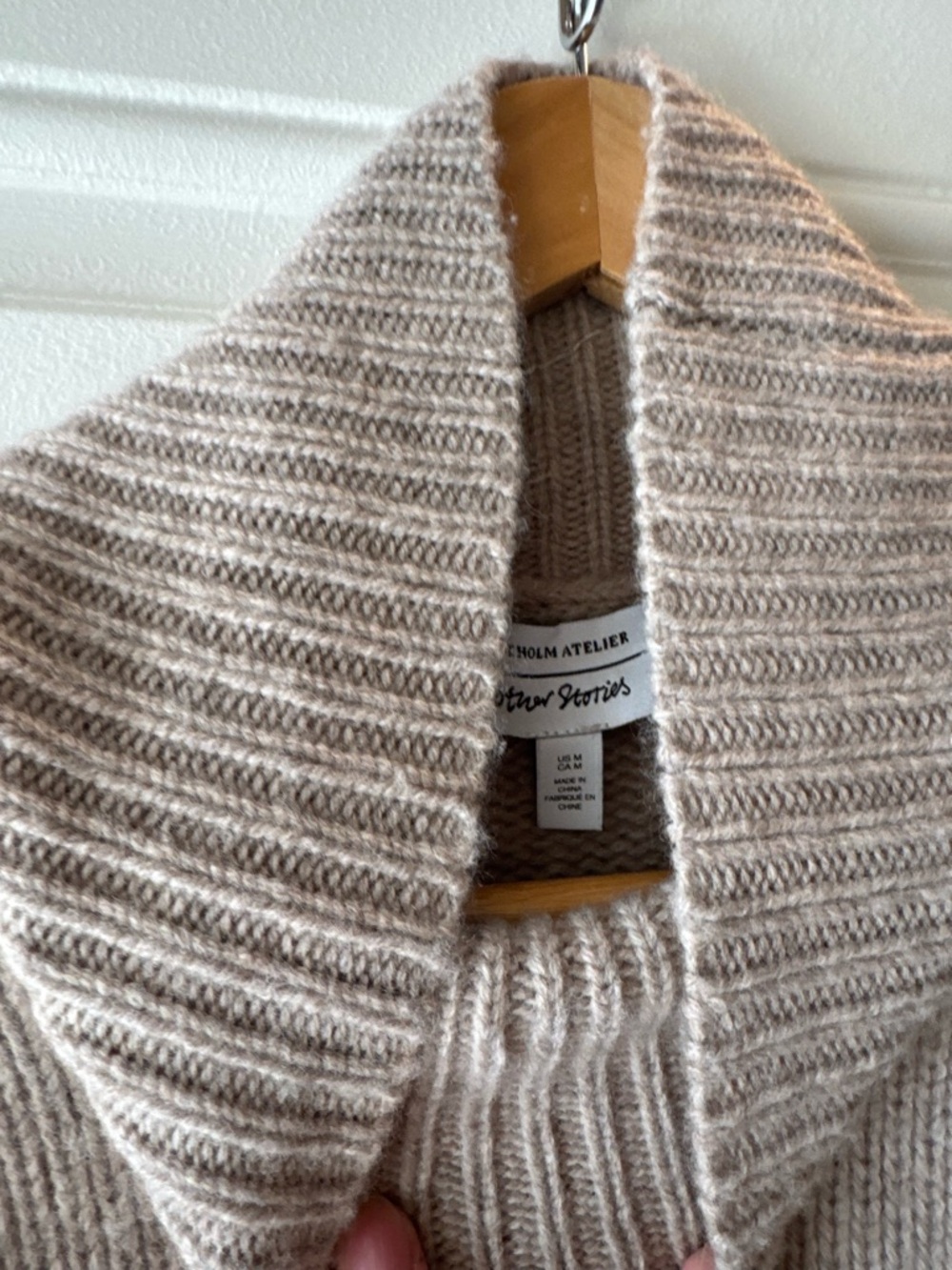 & Other Stories Cream Turtleneck Sweater - Picture 3 of 3